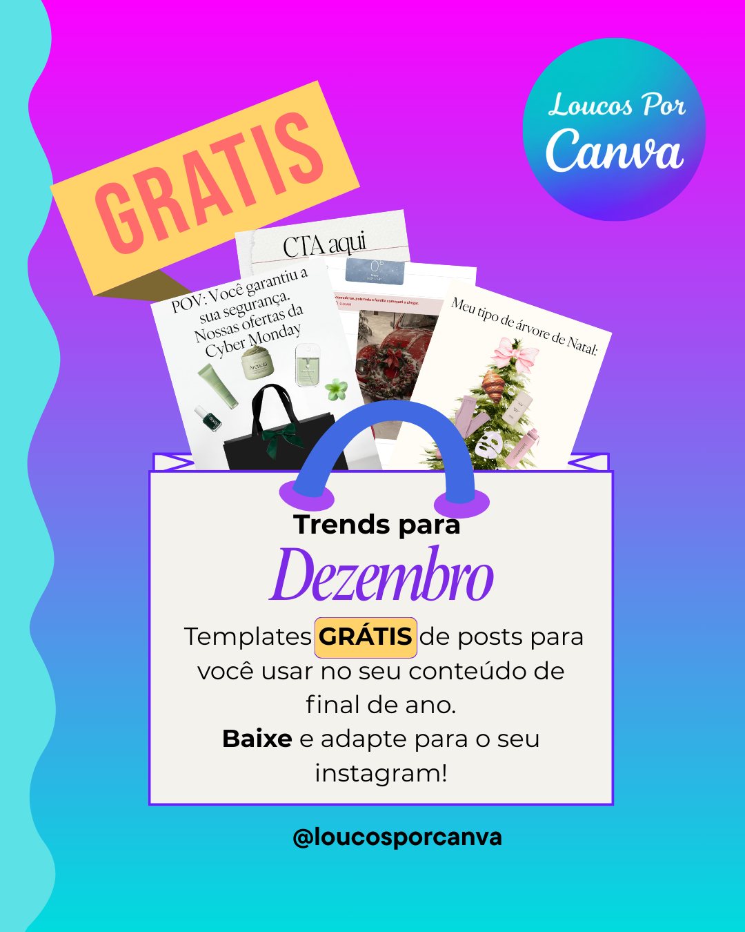 Pack Gratuito 2 - Designs modernos Canva grátis
